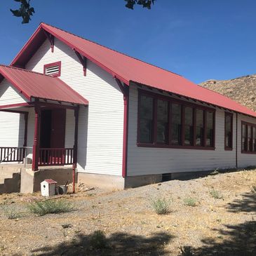 The one room schoolhouse at Elgin Schoolhouse State Historic Site.