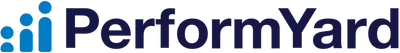 PerformYard company logo with blue and navy text and icon.