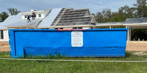 roll off dumpster for new construction