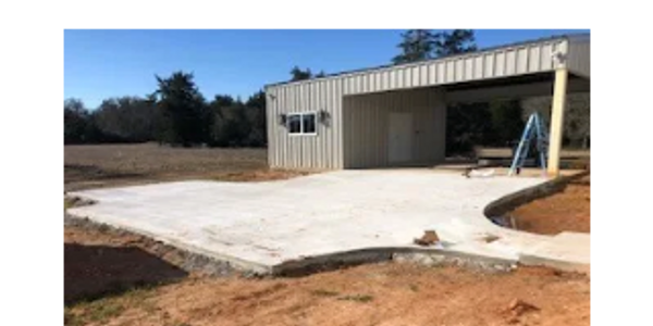 Concrete driveway