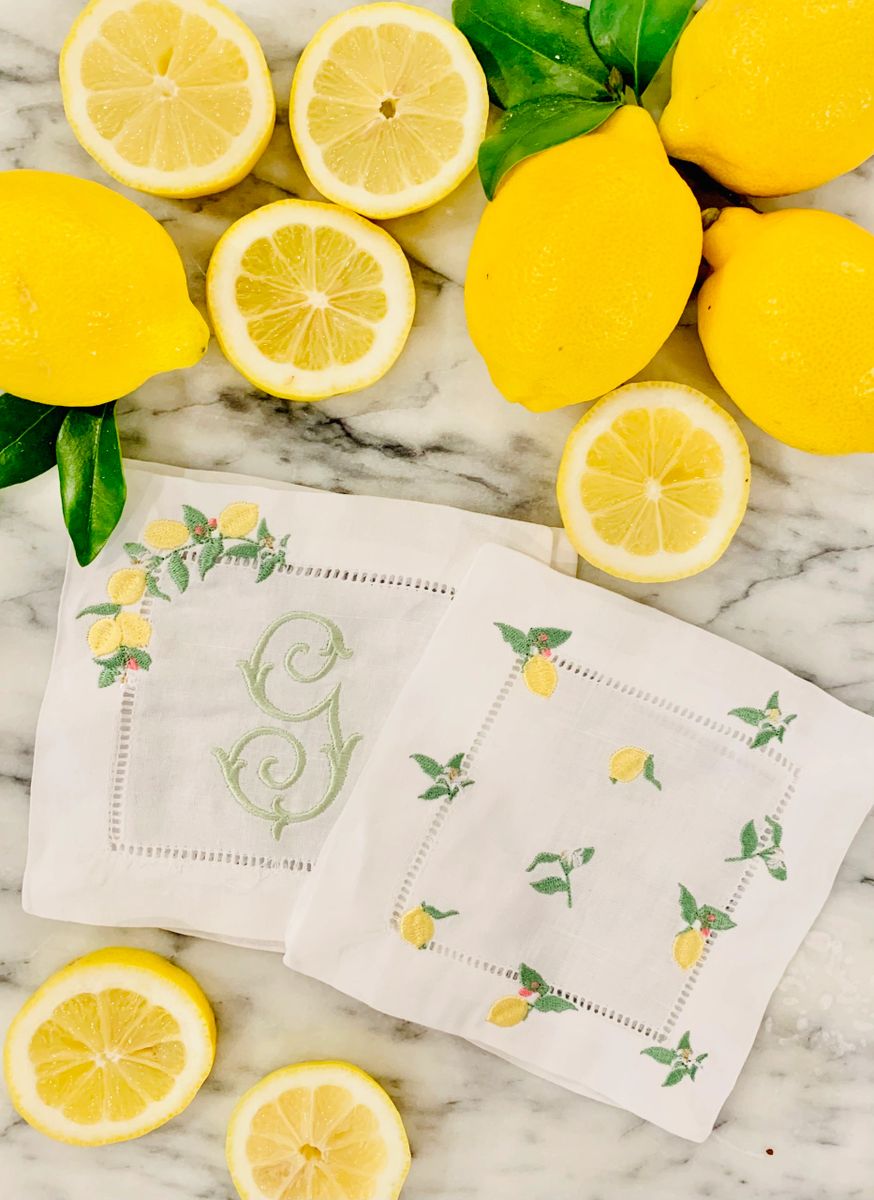 Lemon Cheer Cocktail Napkin Set