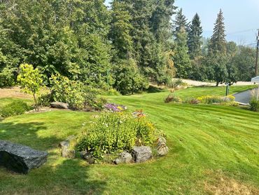 A weekly lawncare clients property