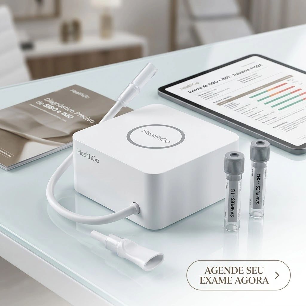 exame de h2 e metano expirado para teste de SIBO e IMO
