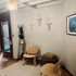 Waiting Area for The Surrenderance Massage Therapy with handmade macrame art pieces