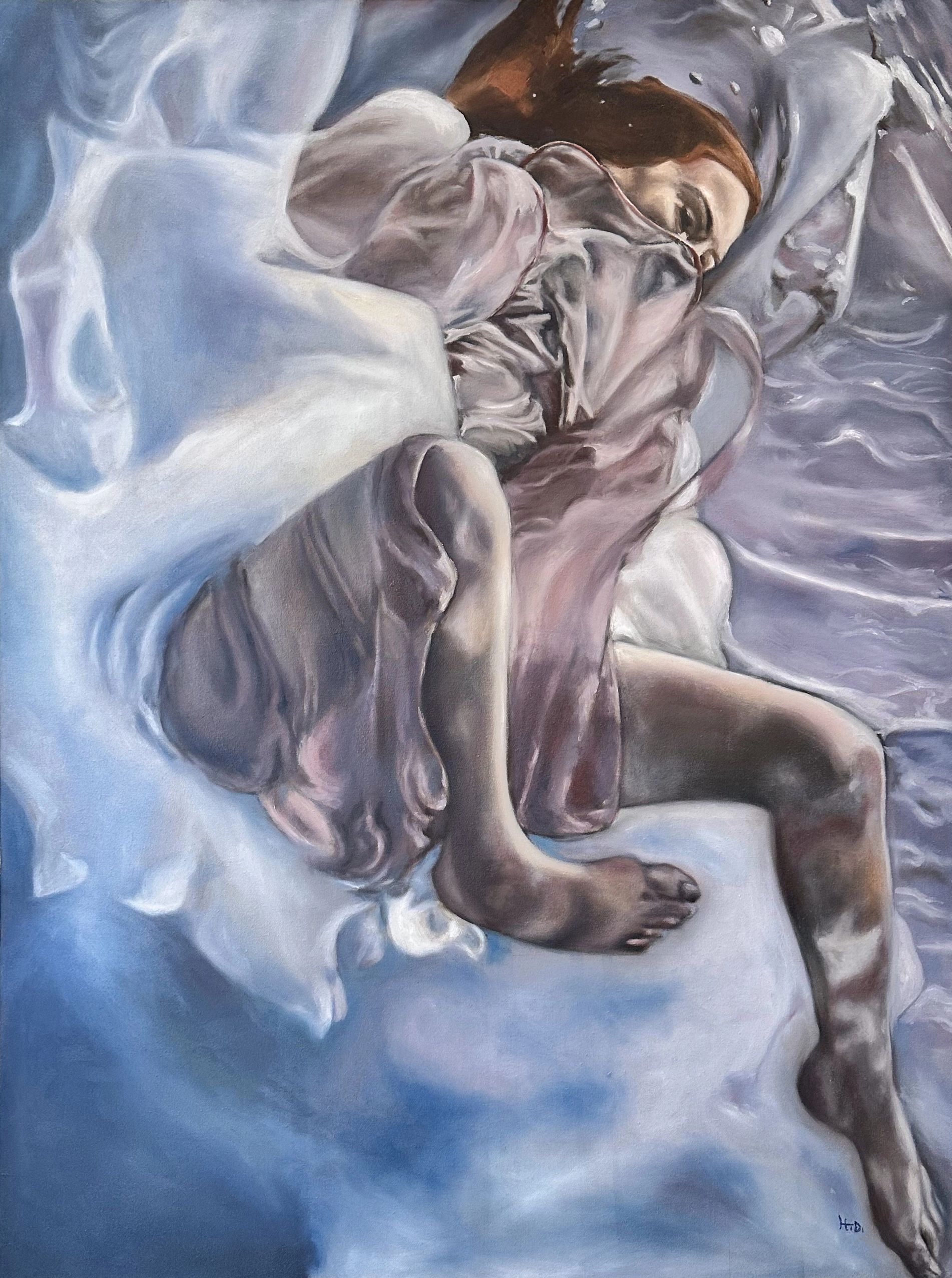 Heidi Bay Art - Sometimes I forget about her - Oil on Canvas - 48"x36"