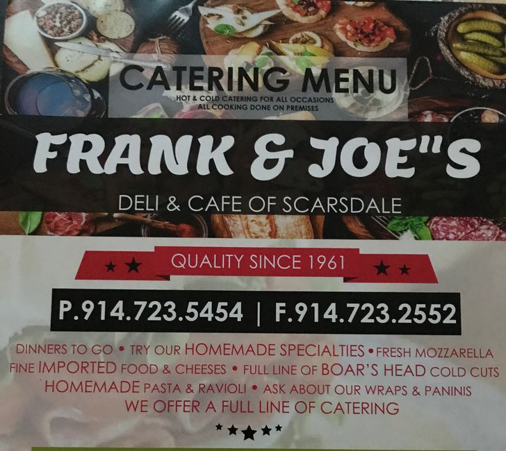 Catering Frank and Joe's Deli of Scarsdale