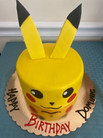 Pokemon PikachuYB Edible Cake Image Topper Birthday Photo Icing Fondant  Decoration Print 1/4 Sheet 