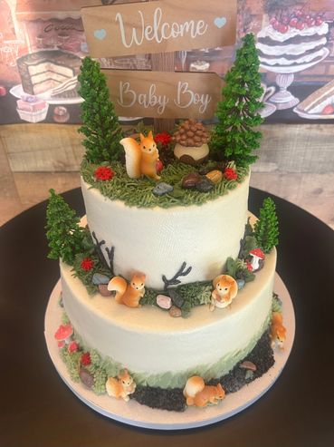 9” and 6” 2 layer cake