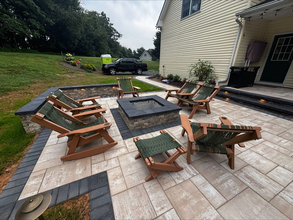 Outdoor kitchen design with built in grill in Glenwood, MD