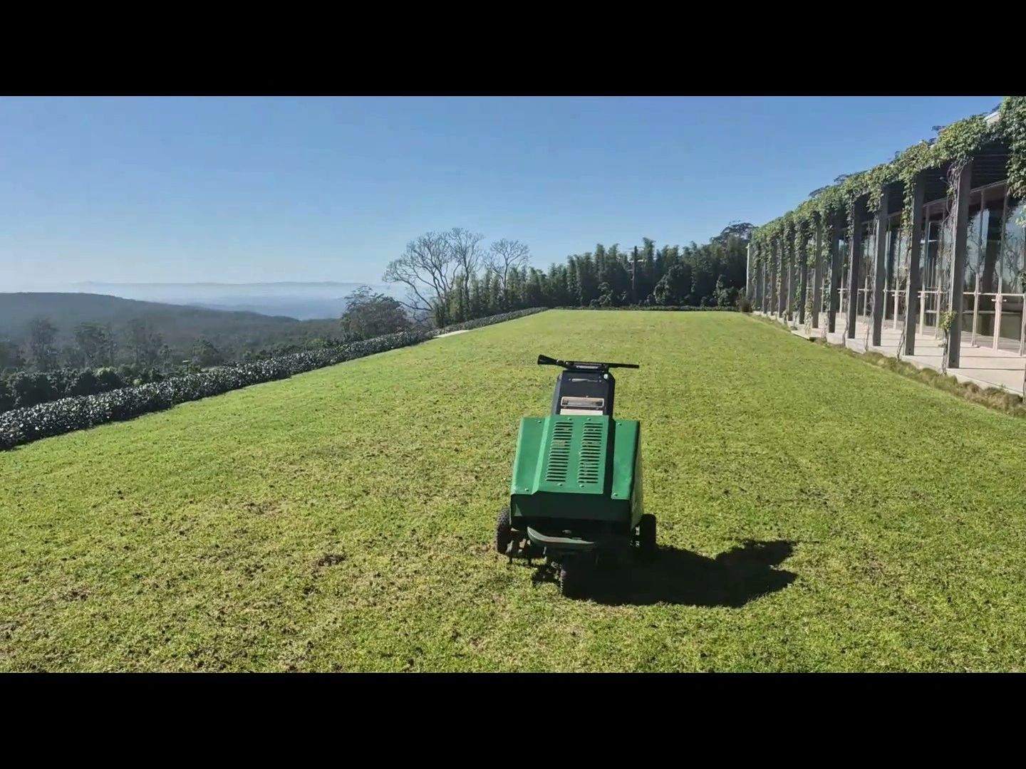 Core aeration completed by 1st Class Lawn Care at The Dairy, Ravensbourne near Toowoomba.