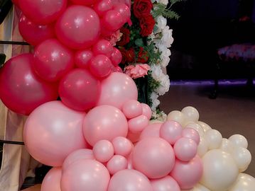 Balloon garland services available at Locale Studios Santa Clarita