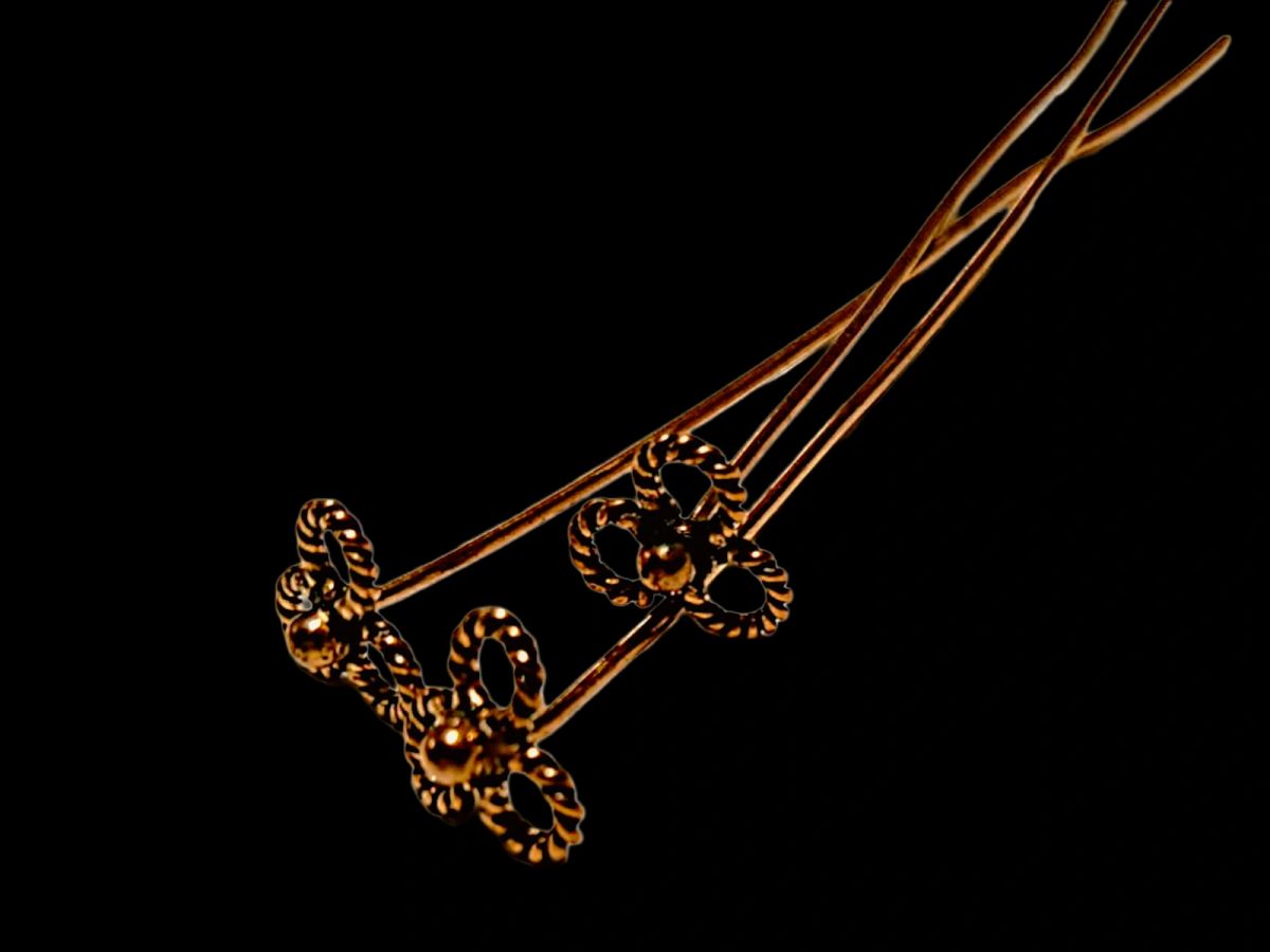 Handmade Copper Hair Pins/Loc Jewels