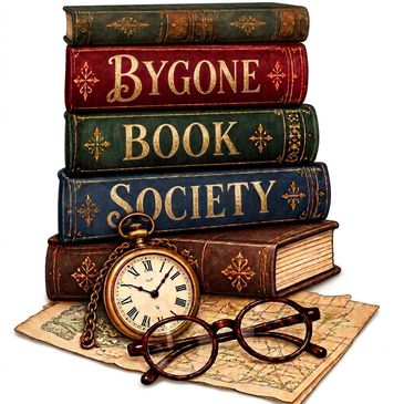 A stack of vintage books with a pocket watch and glasses.