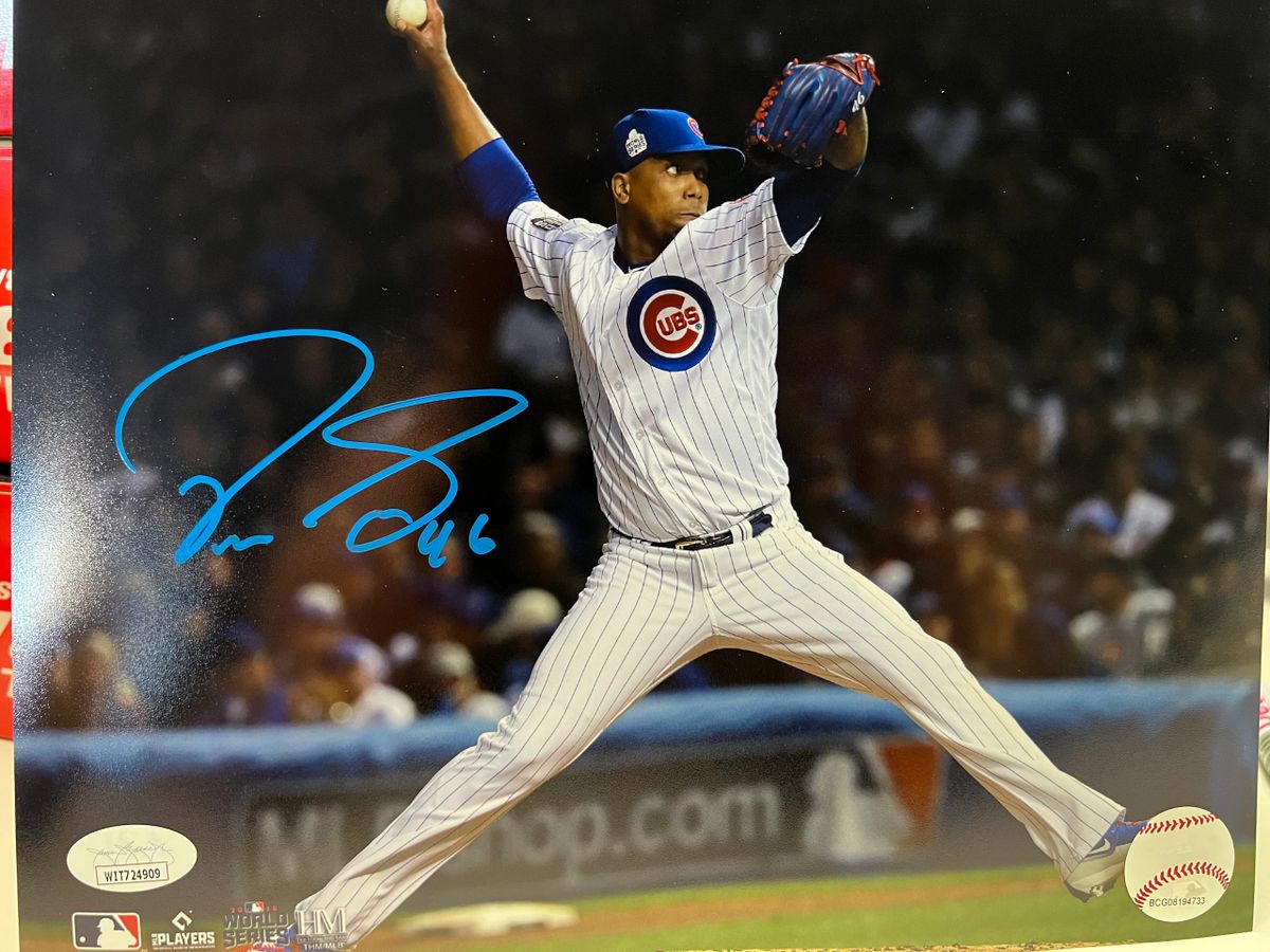 Pedro Strop Autographed Photograph - 8x10