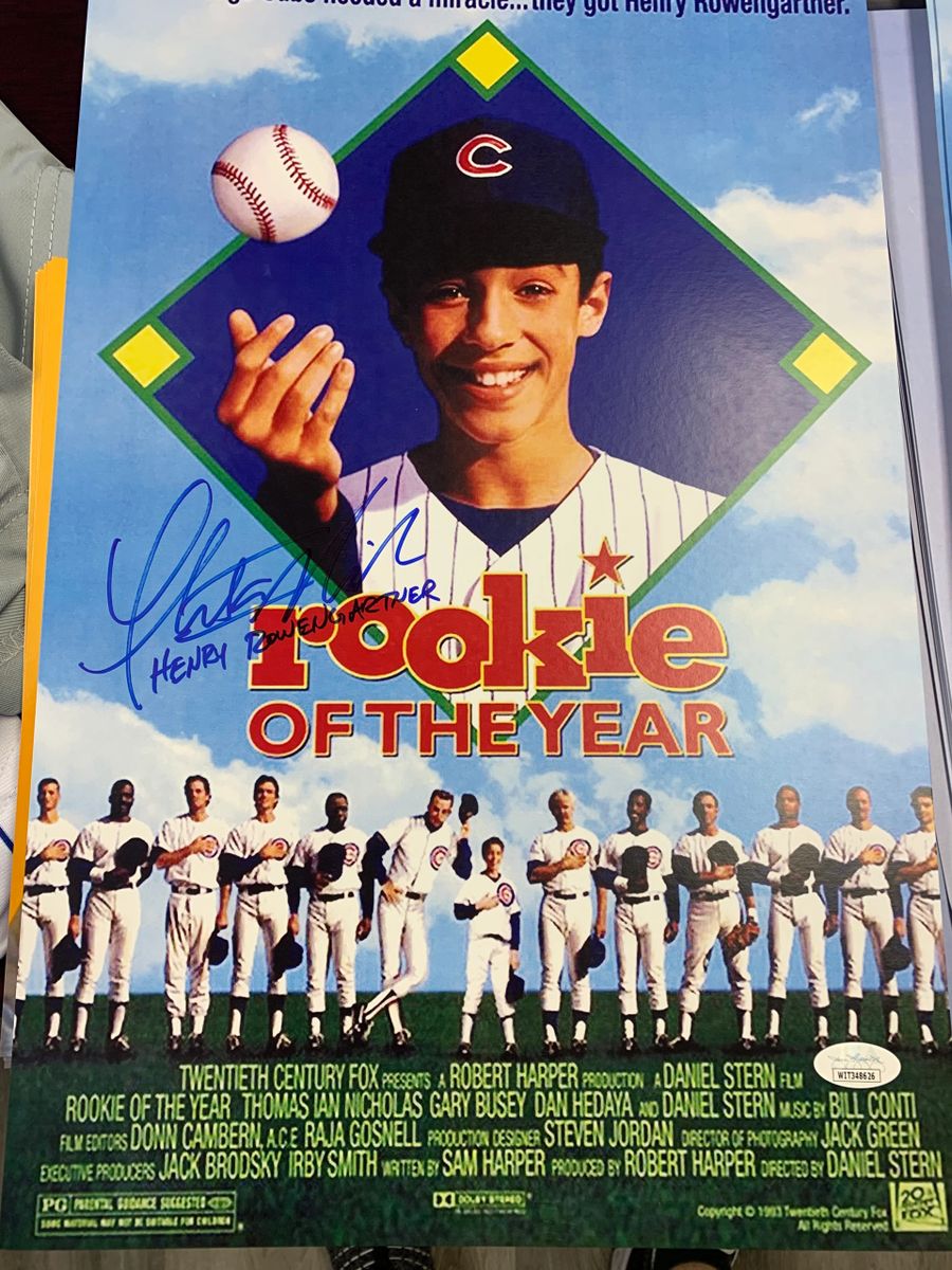 Thomas Ian Nicholas Signed Rookie of the Year 11x17 Movie Poster