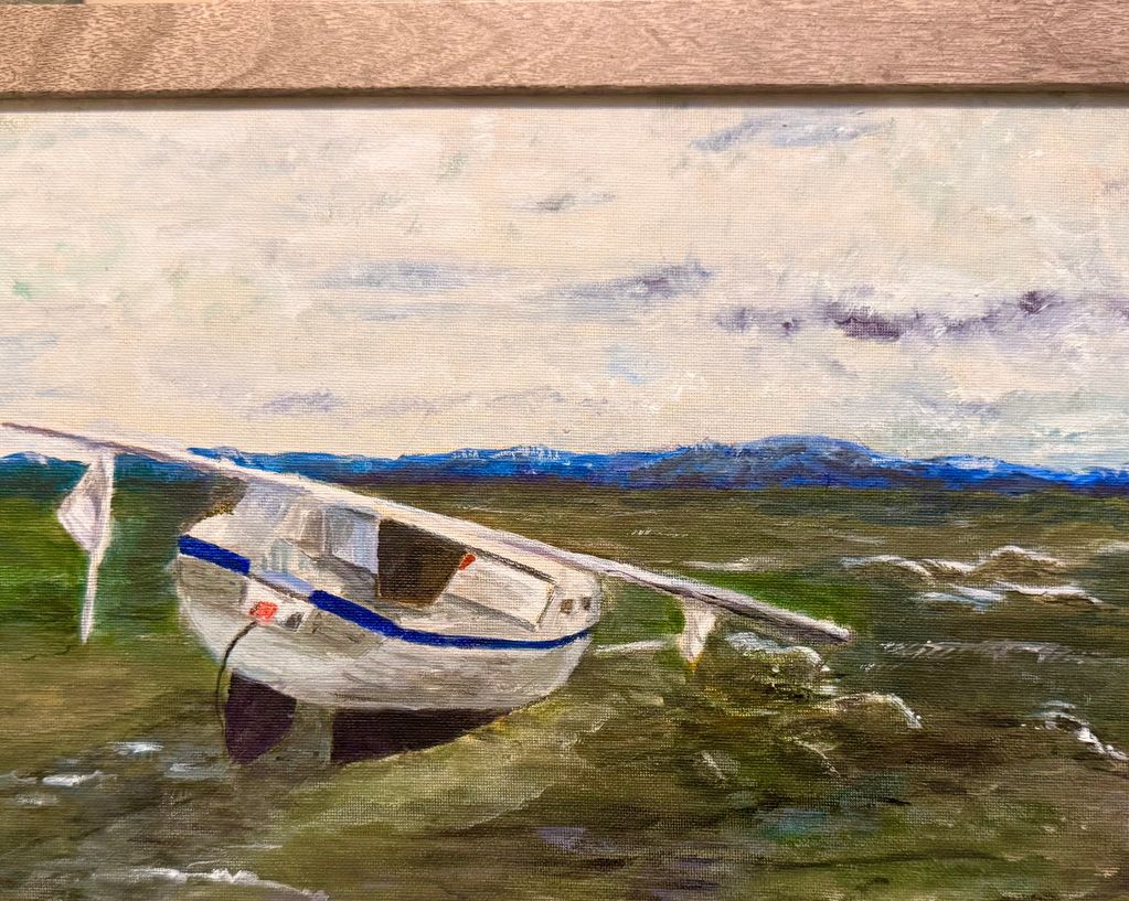 Acrylic, matted 11" x 14" $90
Framed 12.75" x 17.75" $135 + postage