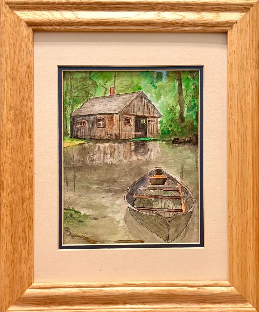 Watercolor, 11" X 14" matted $100
11.25" x 14.5" framed $135 + postage
