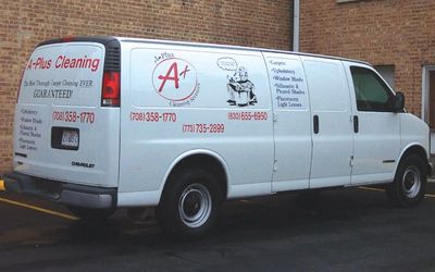 A-Plus Cleaning Services van