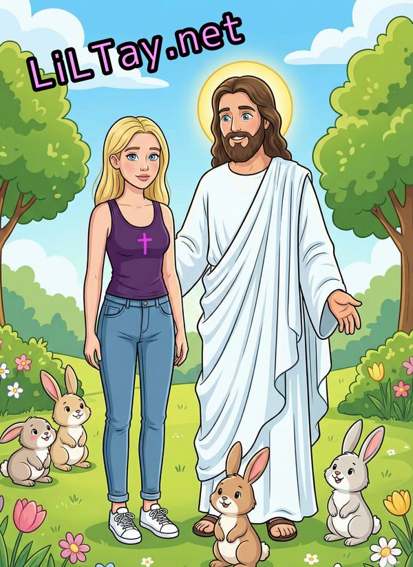 liltay cartoon with jesus our god easter time
liltay.net link 