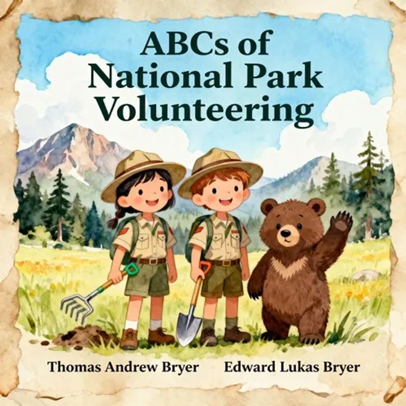 Cover of book, ABCs of National Park Volunteering
