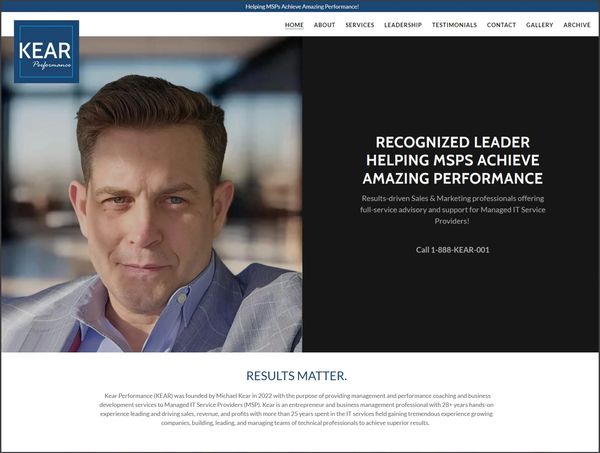 Kear Performance Solutions - Helping MSP Owners Achieve Amazing Performance! 