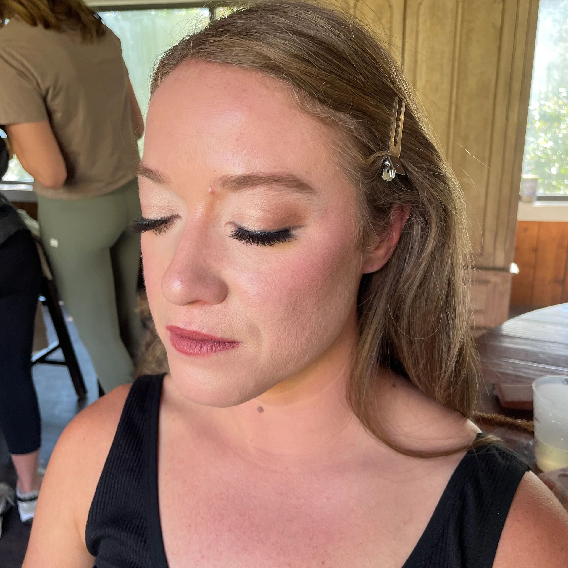 Natural makeup on women 