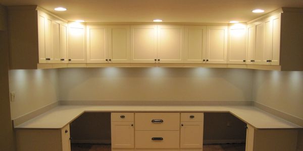 Home Office  Craft Room Cabinet Lighting