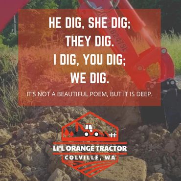 Li'l Orange Tractor | Dad Joke | Did I dig myself into another hole?