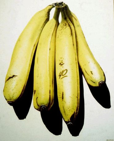 Title: "Forty Cent Bunch". Acrylic on canvas. 1976