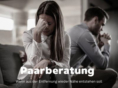 A couple looking distressed, symbolizing relationship counseling.