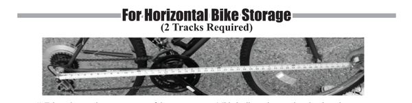 for horizontal bike storage