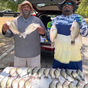 The coaches lowered the lake level! Book your Crappie Guiding Trip!