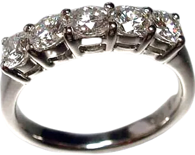 An 18kt White Gold Ring
set with Diamonds