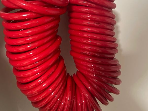 heavy-duty coiled electrical cord