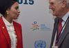 With Sir Mark Moody-Stuart the Chairman, Foundation for the Global Compact