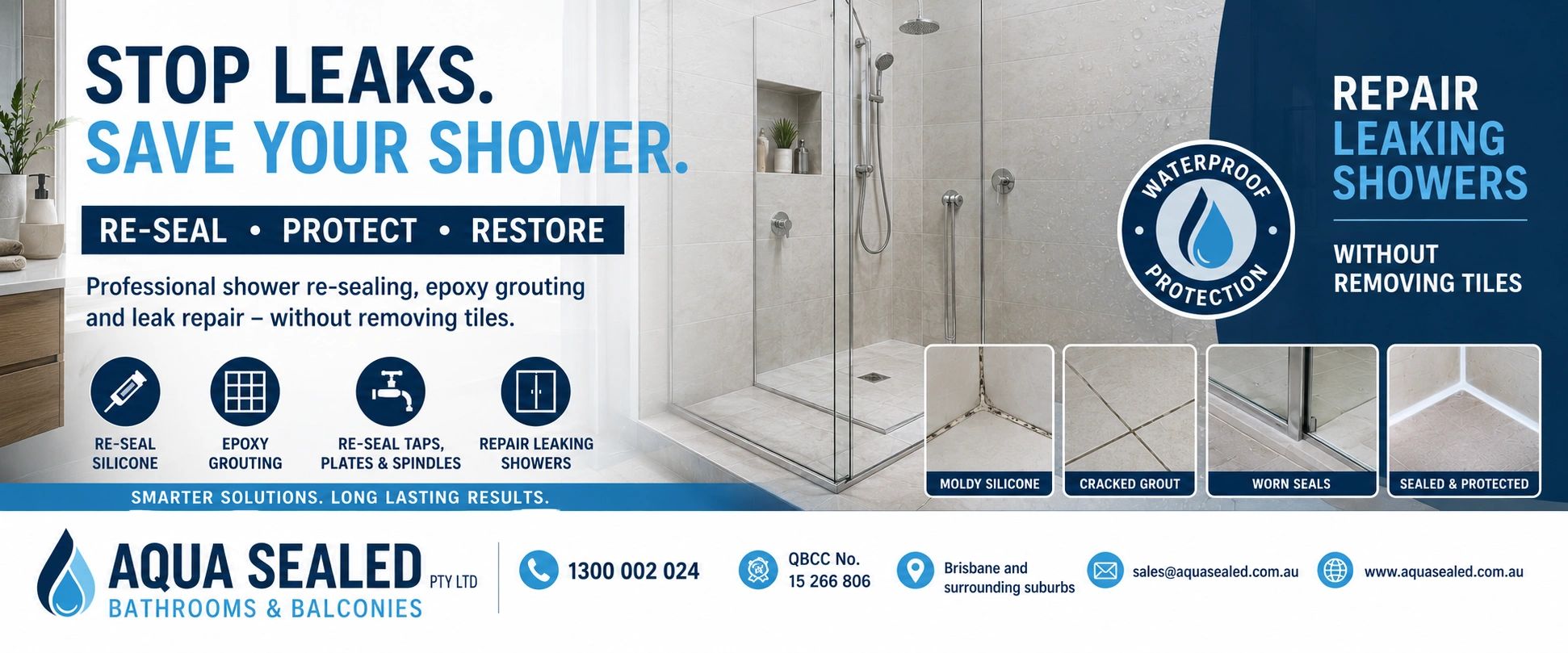 Aqua Sealed Pty Ltd; Bathrooms & Balconies; Brisbane & Surrounding Suburbs. 