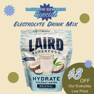 Laird Superfood Hydrate Coconut clectrolyte Drink mix