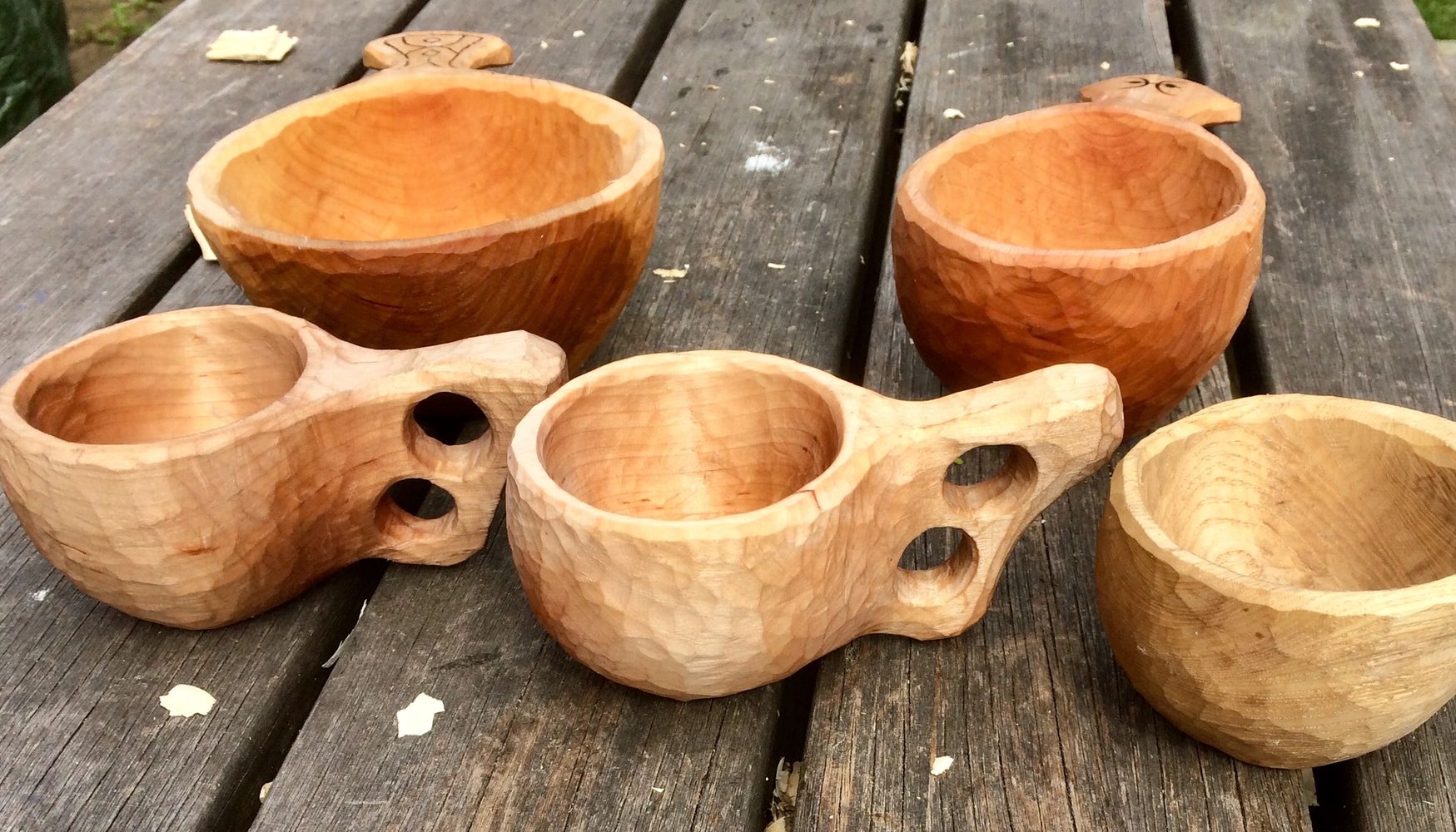 The full range of Kuksa cups and bowls