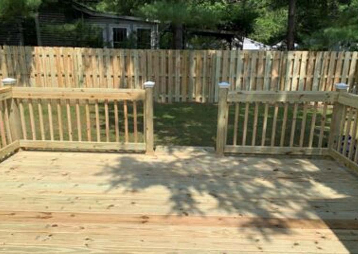 Newly installed deck by Hutch & Son