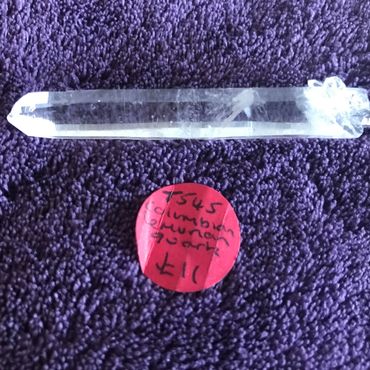 Lemurian quartz crystal from Columbia approx 70mm long