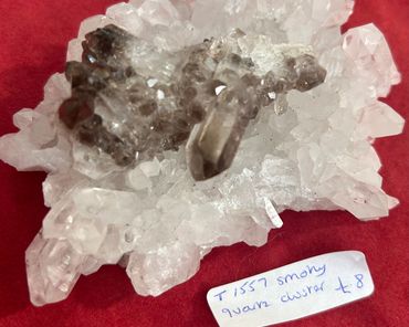 smoky quartz cluster