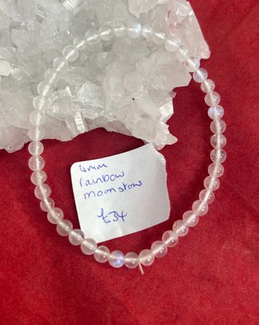 rainbow moonstone bracelet
