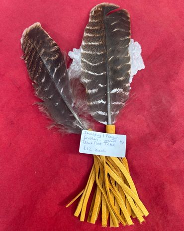 smudging feather, prayer feather