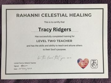 Rahanni Level Two Teacher Certificate 
