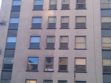 Windows of the Publix Plus Warehouse in Seattle's Chinatown International District 