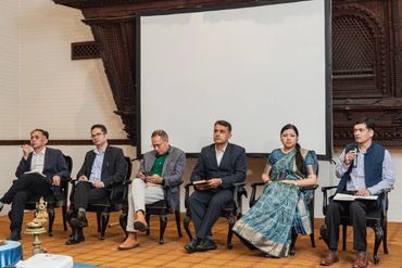 MD responding to questions at the Power-GIF Inception Meeting in Kathmandu, Nepal