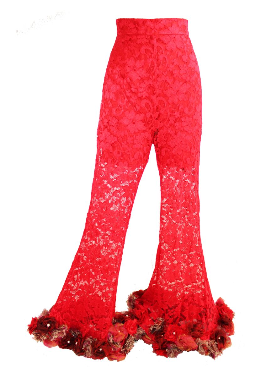 Lace Flare Trousers