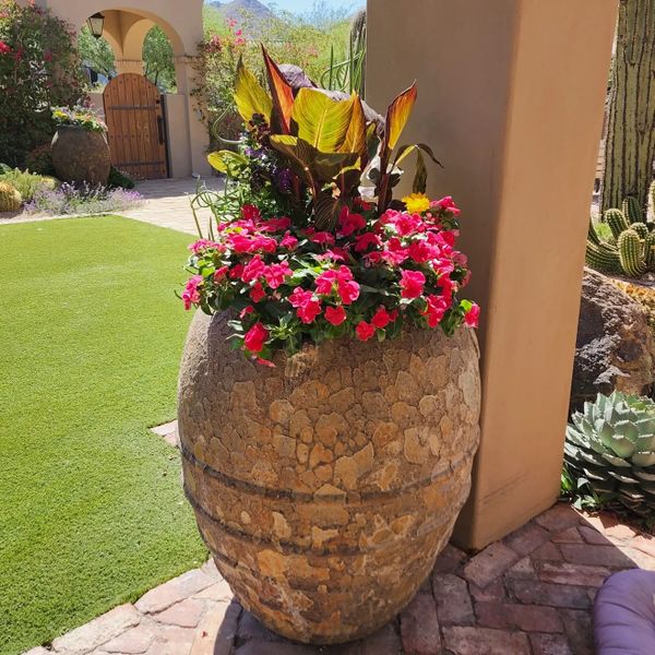 large scale container gardening