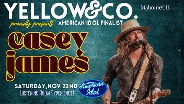 Casey James listening room show Saturday Nov 22nd