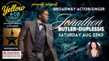 Broadway Star from Hamilton, Jonathan Butler-Duplessis. live music